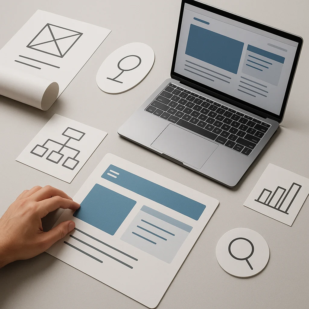 Apstraktni prikaz procesa izrade web stranice